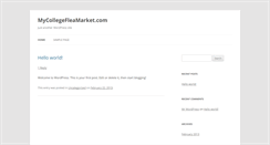 Desktop Screenshot of mycollegefleamarket.com