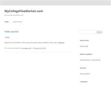 Tablet Screenshot of mycollegefleamarket.com